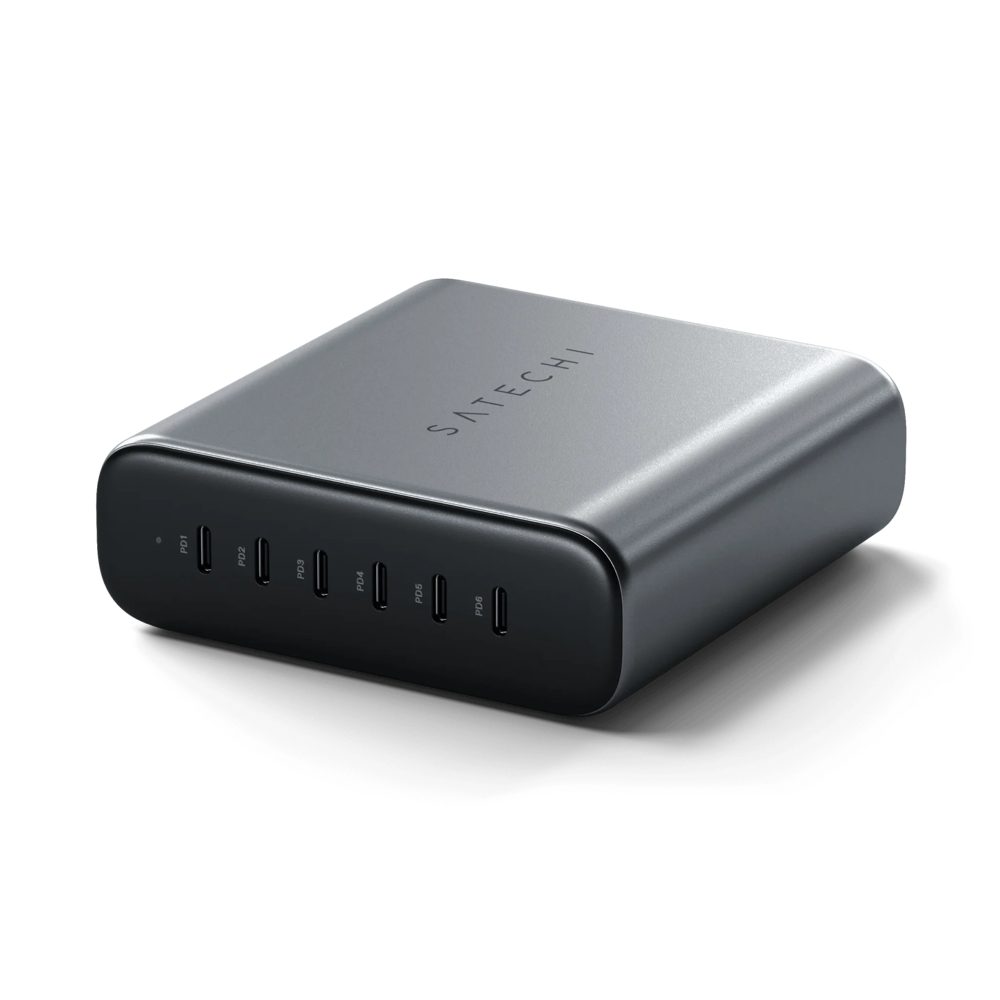 Bộ sạc GaN Satechi 200W 6 cổng USB-C – ST-C200GM-US